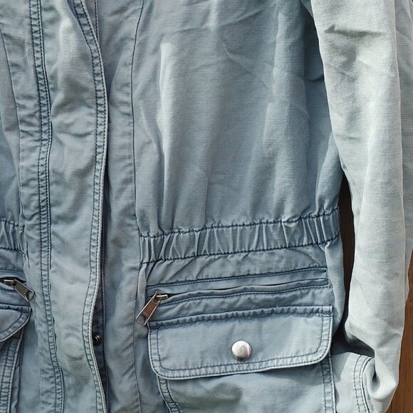 GAP Anorak Jacket Full Zip Cargo Pockets Fall Jacket Women's Size Large - Picture 6 of 7